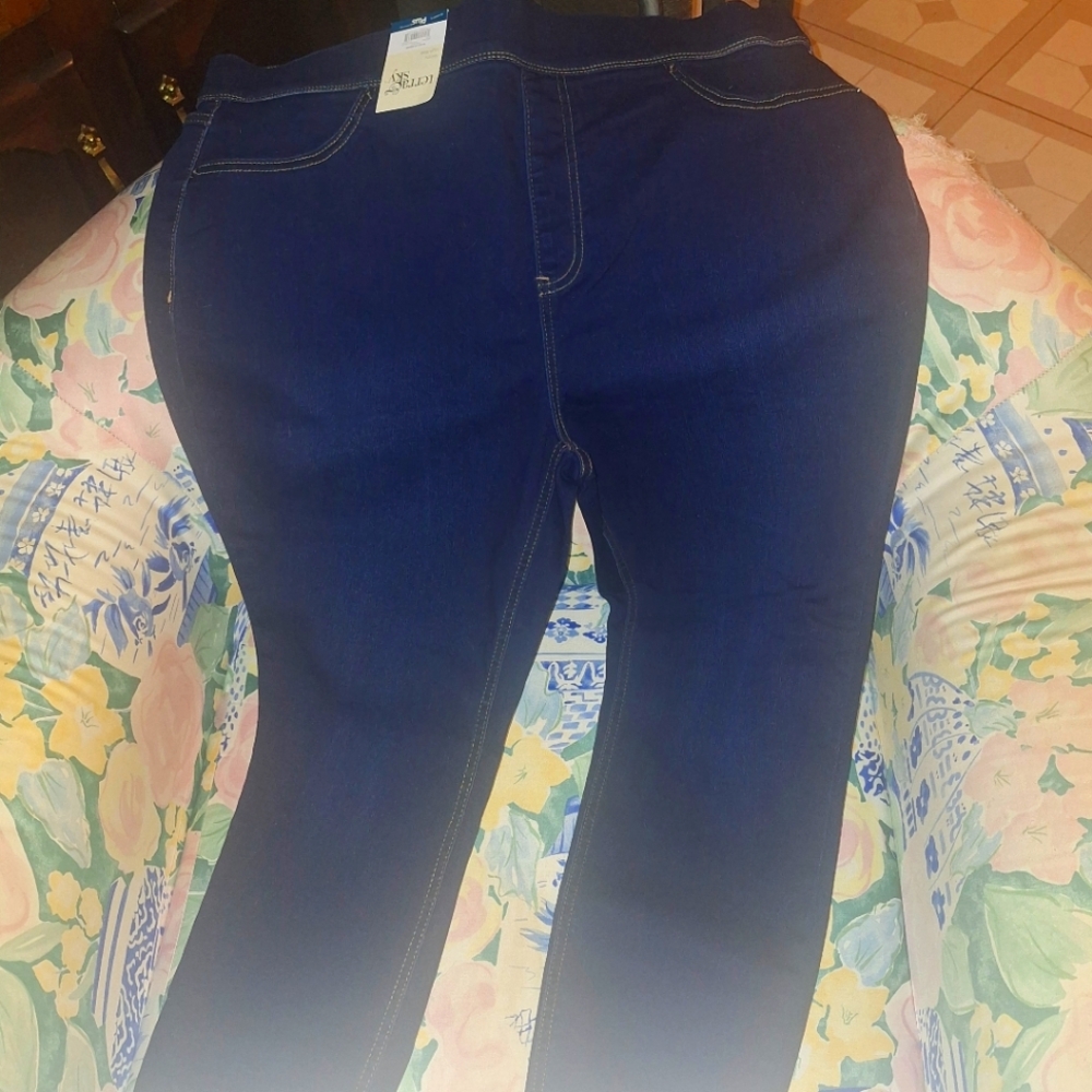 Jeggings terra & sky blue jeans
